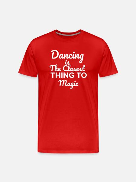 Dancing Dance Music - Men's Premium Organic T-Shirt - red