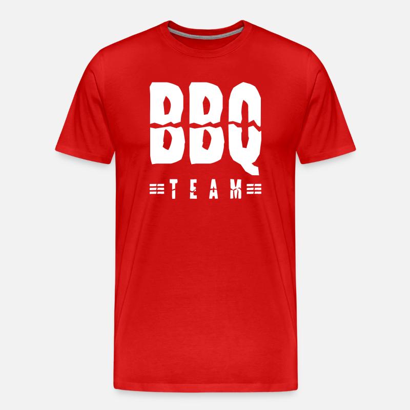 Bbq Team - Männer Premium Bio T-Shirt - Rot
