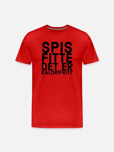 Eat it's calorie free - Men's Premium Organic T-Shirt - red