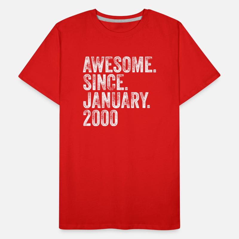 Awesome birthday idea since January 2000 Men's Premium Organic T-Shirt