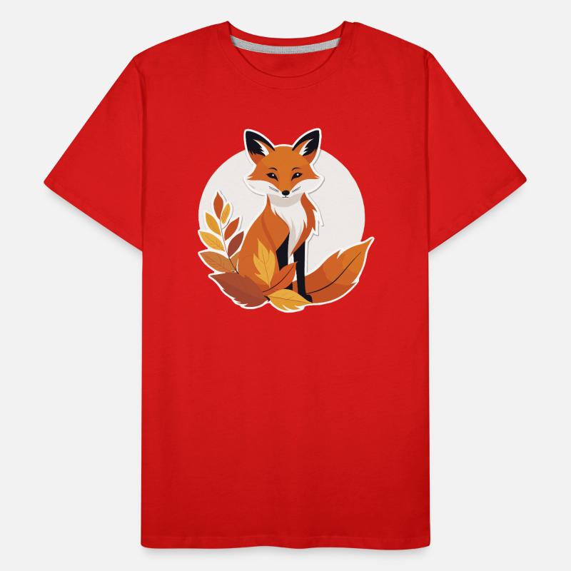 Fuchs im Herbst #8 Männer Premium Bio T-Shirt