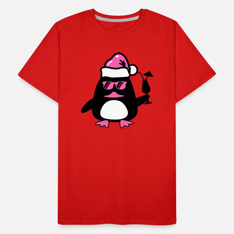 Noël du canard de plage T-shirt bio Premium Homme