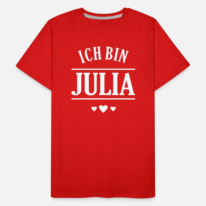 Ich bin Julia Männer Premium Bio T-Shirt
