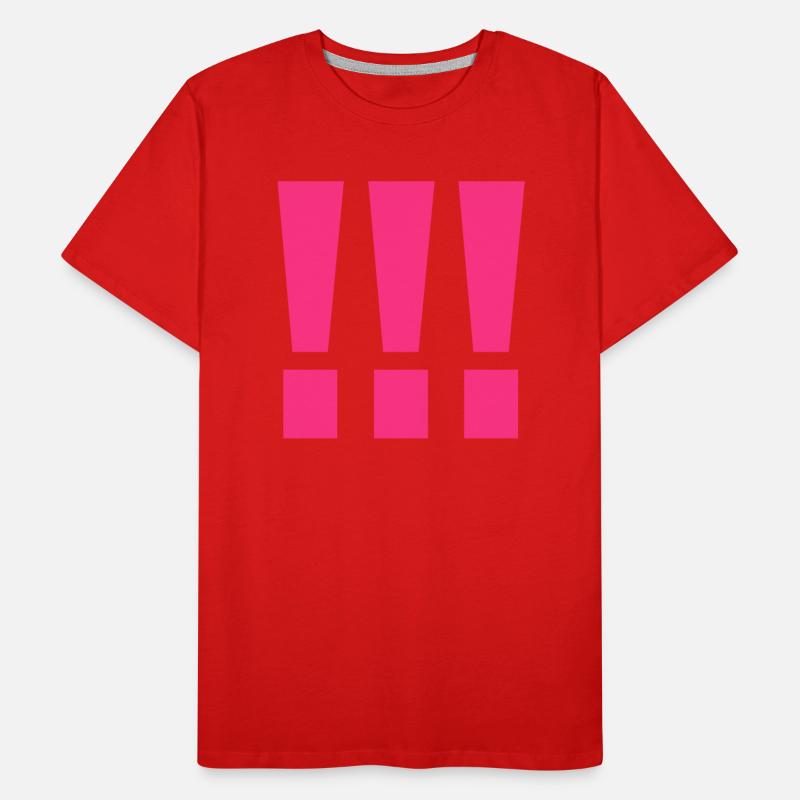 !, Exclamation mark Men's Premium Organic T-Shirt