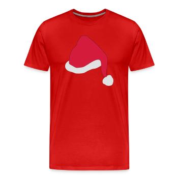 Jour de Noël - T-shirt bio Premium Homme - rouge - Devant - Damien (186cm)