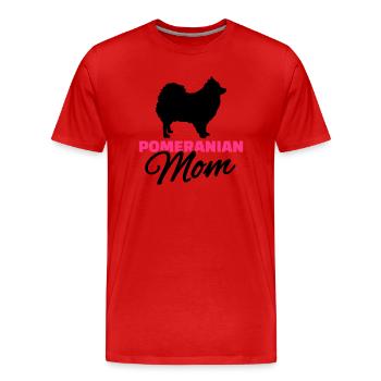 Spitz - Männer Premium Bio T-Shirt - Rot - Vorne - Damien (186cm)