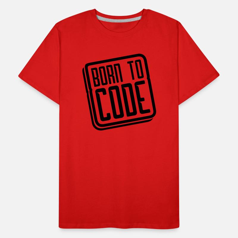 logo born to code Männer Premium Bio T-Shirt