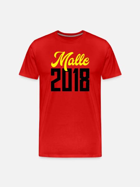 malle 2018 design - Männer Premium Bio T-Shirt - Rot