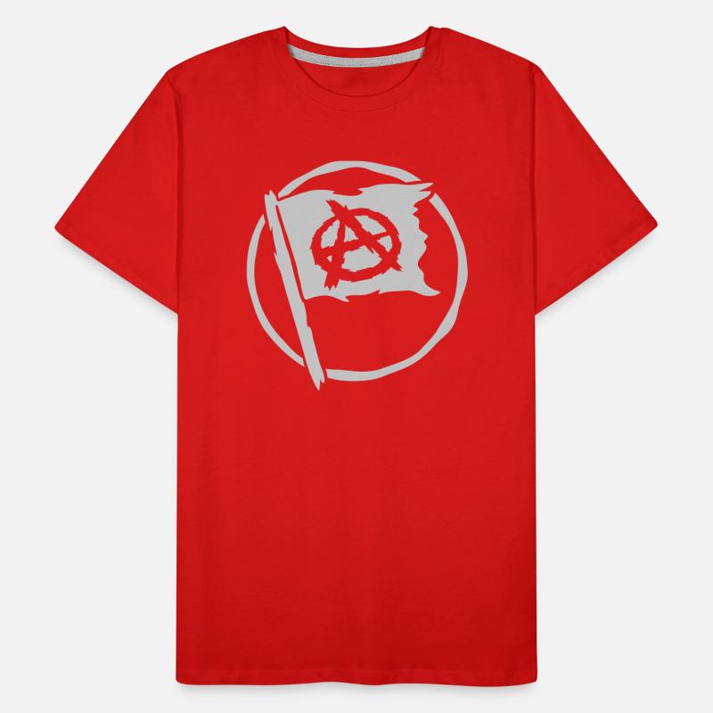 Symbol anarchy logo flag Men's Premium Organic T-Shirt