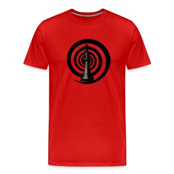 Chess Black hole - T-shirt bio Premium Homme - rouge - Devant - Damien (186cm)