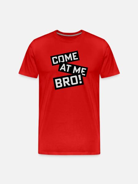come at me bro - Men's Premium Organic T-Shirt - red