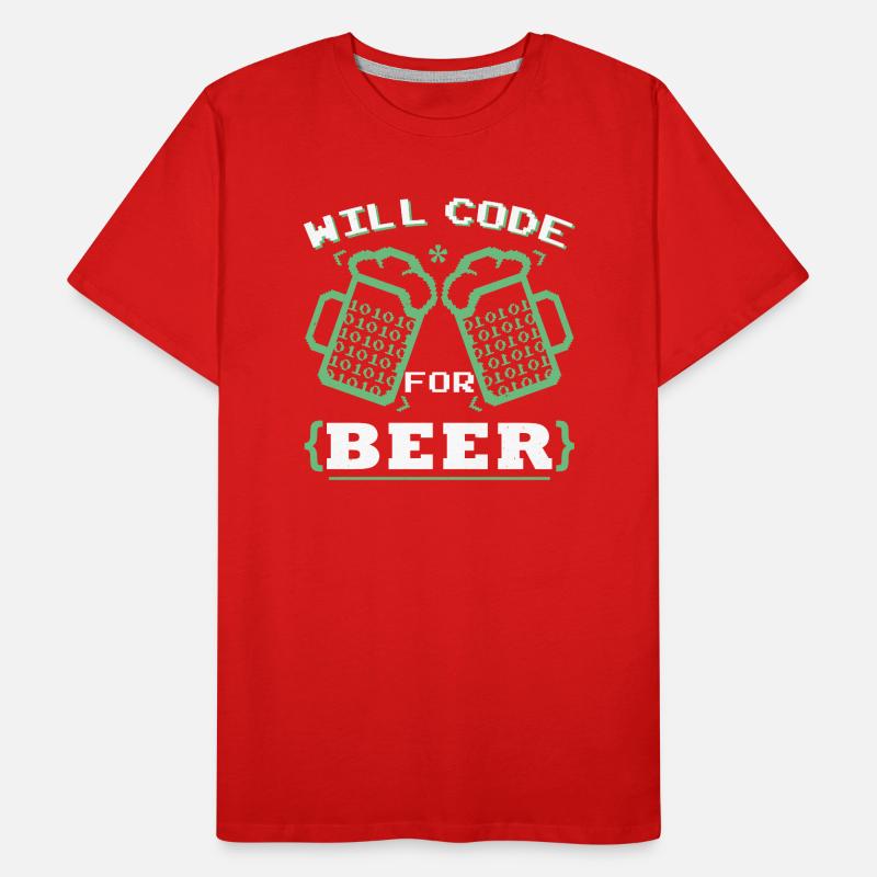 Lustige Programmierung Coder Programmierer Coder Codierung Männer Premium Bio T-Shirt