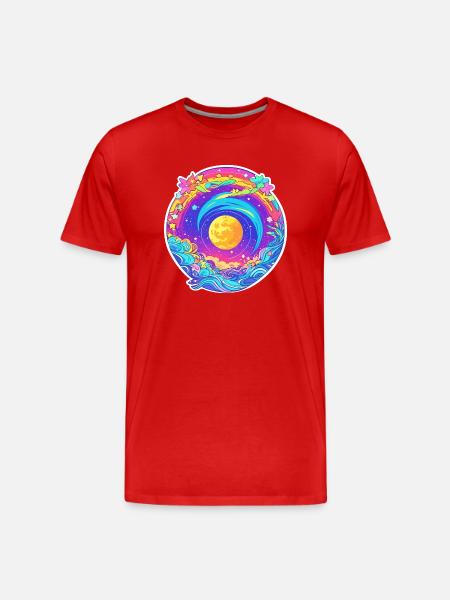 Espace fleurs - T-shirt bio Premium Homme - rouge