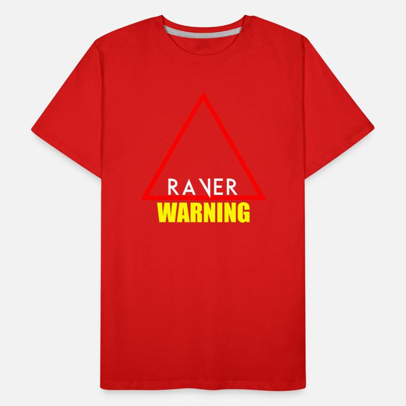 warning raver Men's Premium Organic T-Shirt