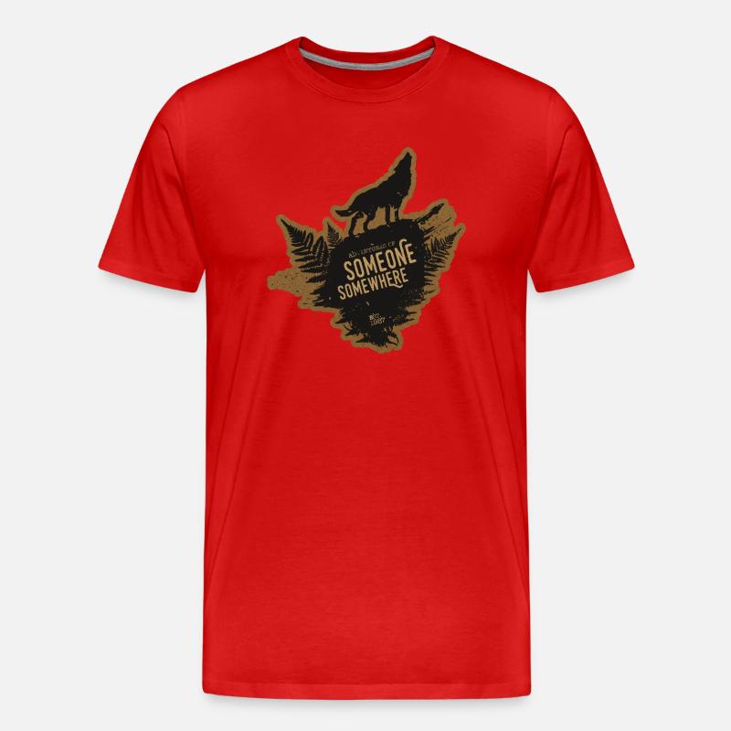 SOMEONE SOMEWHERE CREW PATCH - Männer Premium Bio T-Shirt - undefined