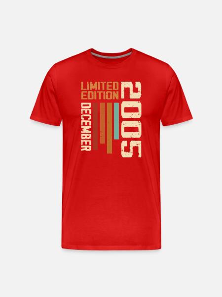 December 2005 - 2005 December - Men's Premium Organic T-Shirt - red