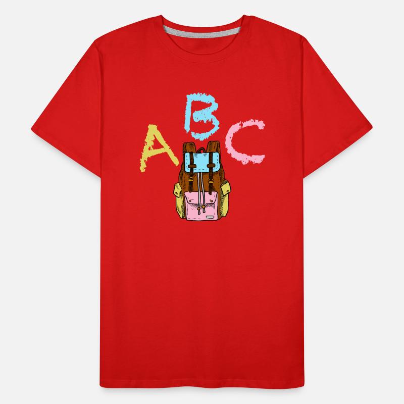 ABC avec sac à dos T-shirt bio Premium Homme