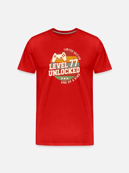Årgang Født En Måned 1947 Fødselsdag - Herre Premium T-shirt økologisk - rød