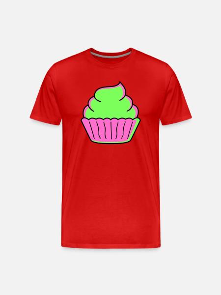 Cupcake - T-shirt bio Premium Homme - rouge