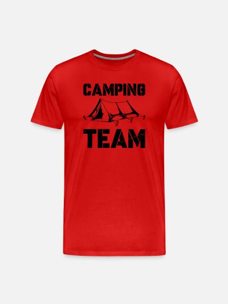 Camping Team - Men's Premium Organic T-Shirt - red
