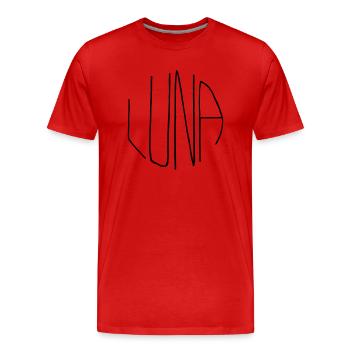 Luna - T-shirt bio Premium Homme - rouge - Devant - Damien (186cm)