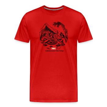 LGBT 54 - Men's Premium Organic T-Shirt - red - Front - Damien (186cm)