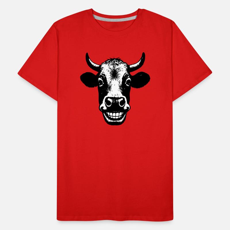 Grinning Cow Men's Premium Organic T-Shirt