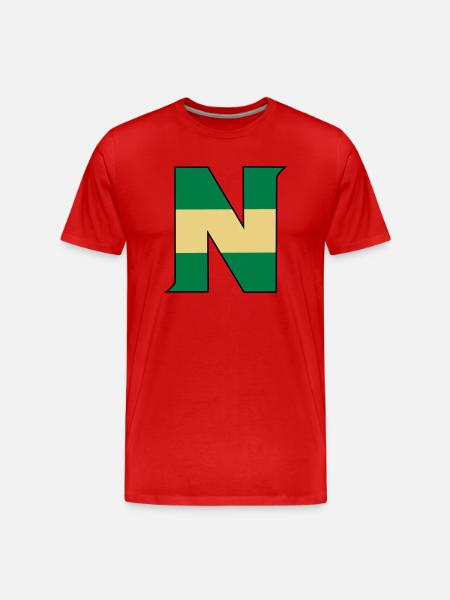 N droit - T-shirt bio Premium Homme - rouge