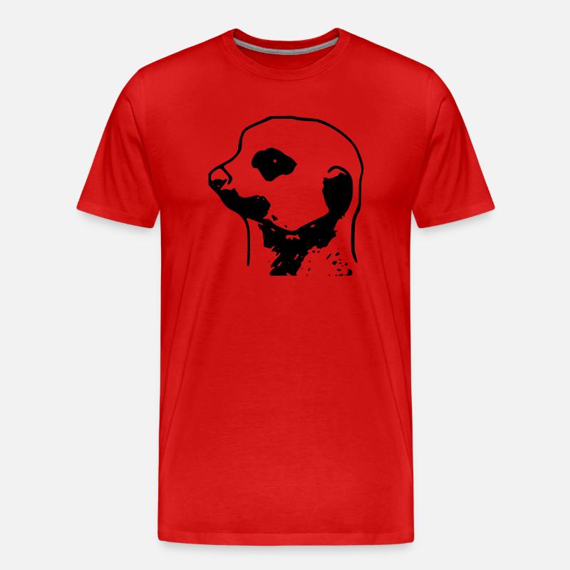 erdmann/erdfrau - Männer Premium Bio T-Shirt - Rot