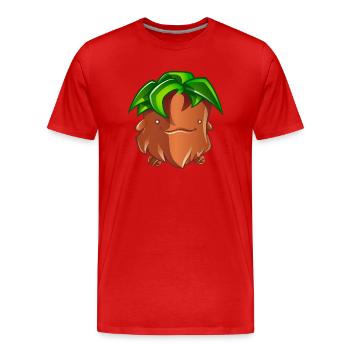 Torfac die Palme - Männer Premium Bio T-Shirt - Rot - Vorne - Damien (186cm)