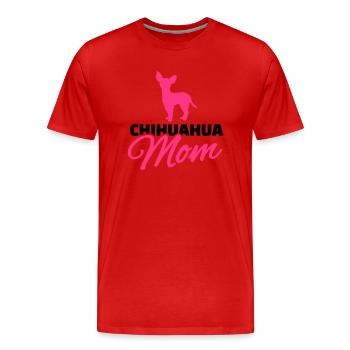 Chihuahua - Männer Premium Bio T-Shirt - Rot - Vorne - Damien (186cm)