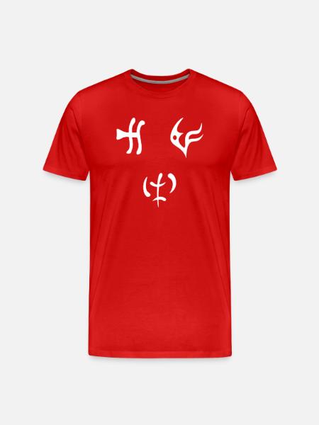 Runic word delirium diablo - Men's Premium Organic T-Shirt - red