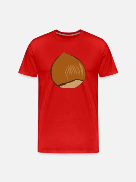 Hazelnut - Men's Premium Organic T-Shirt - red
