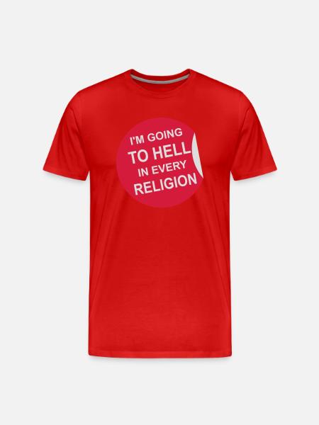 Going to Hell - Men's Premium Organic T-Shirt - red