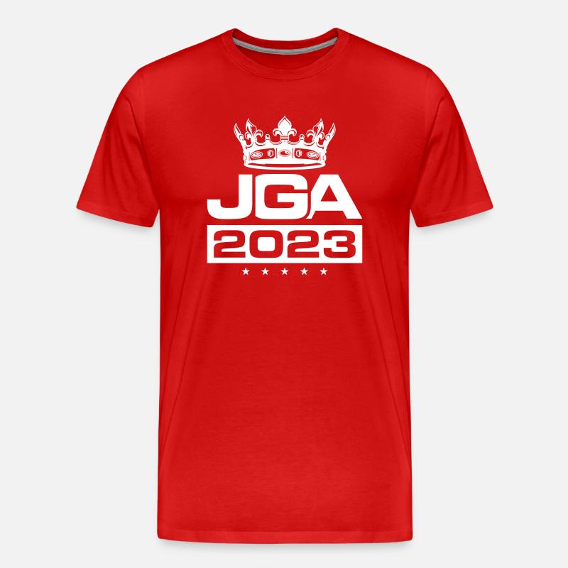 Jga 2023 Junggesellenabschied - Männer Premium Bio T-Shirt - Rot