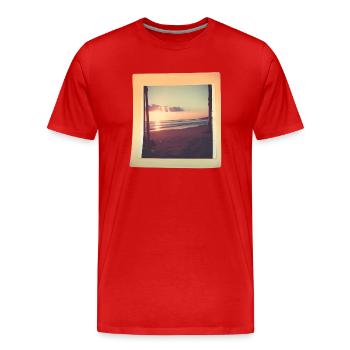 Retro-Erinnerungen - Männer Premium Bio T-Shirt - Rot - Vorne - Damien (186cm)