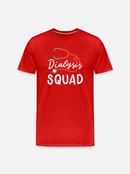 Dialyse-Kader - Männer Premium Bio T-Shirt - Rot