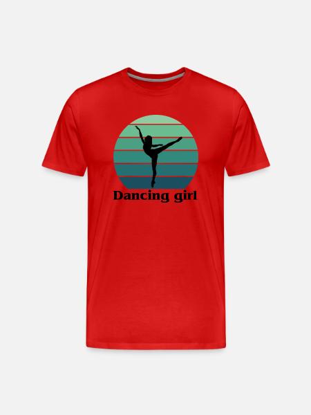Danse Musique de danse - T-shirt bio Premium Homme - rouge