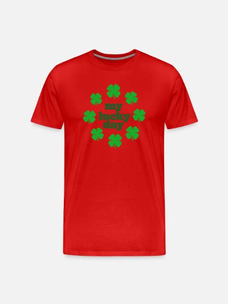 Mon jour de chance - T-shirt bio Premium Homme - rouge