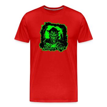 grünes Gift - Männer Premium Bio T-Shirt - Rot - Vorne - Damien (186cm)