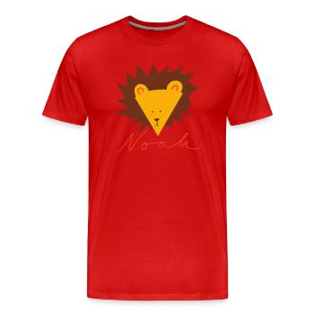 Noah - Men's Premium Organic T-Shirt - red - Front - Damien (186cm)