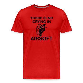 Paintball Airsoft - Men's Premium Organic T-Shirt - red - Front - Damien (186cm)