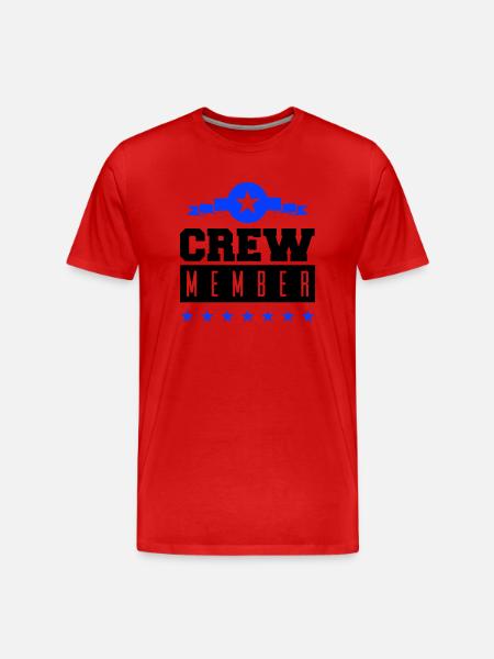 Crew Member - Men's Premium Organic T-Shirt - red