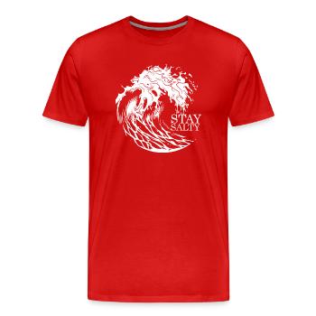 Planche de surf Surfer Sports nautiques - T-shirt bio Premium Homme - rouge - Devant - Damien (186cm)