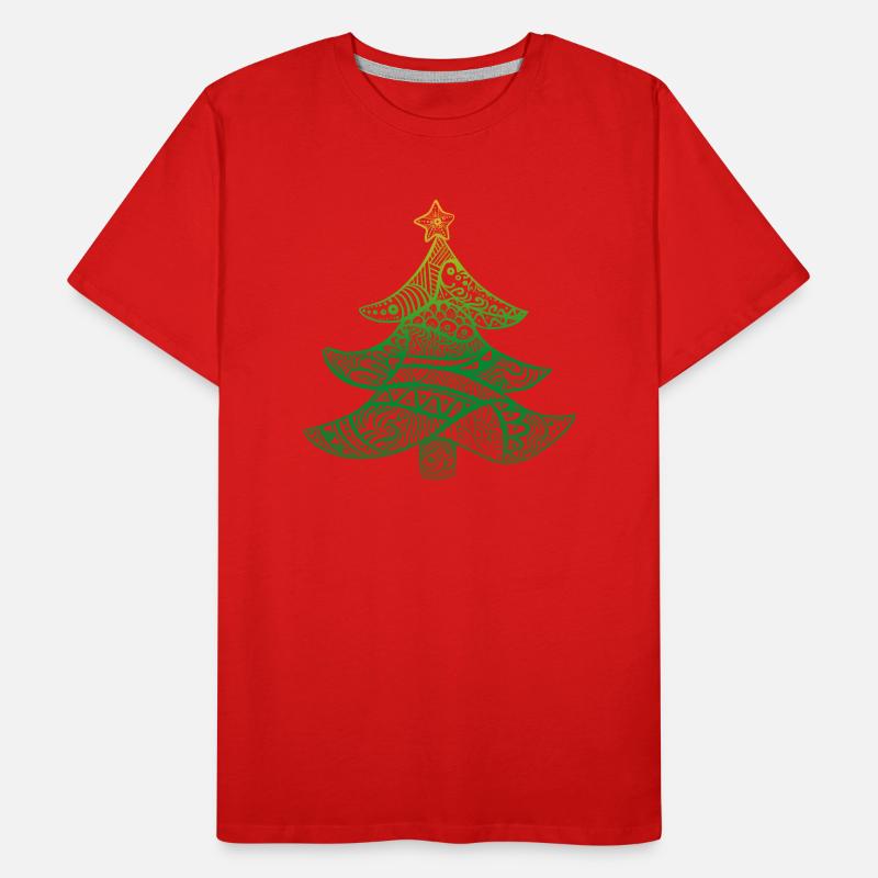 Weihnachtsbaum Männer Premium Bio T-Shirt