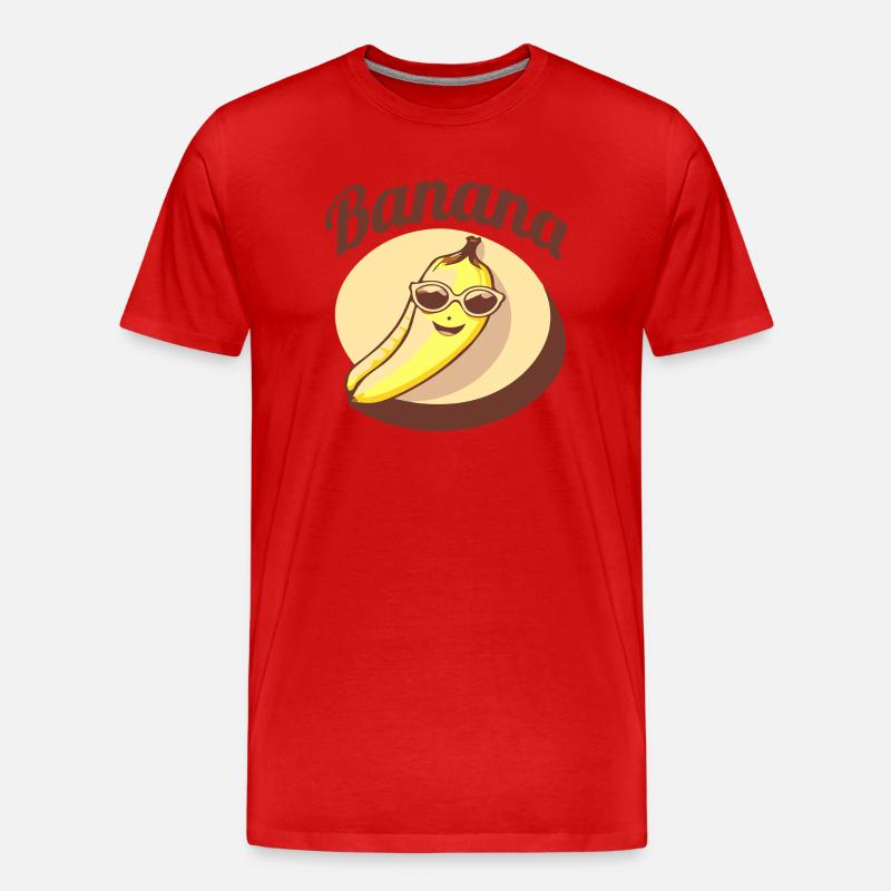 Coole Banane - Männer Premium Bio T-Shirt - Rot