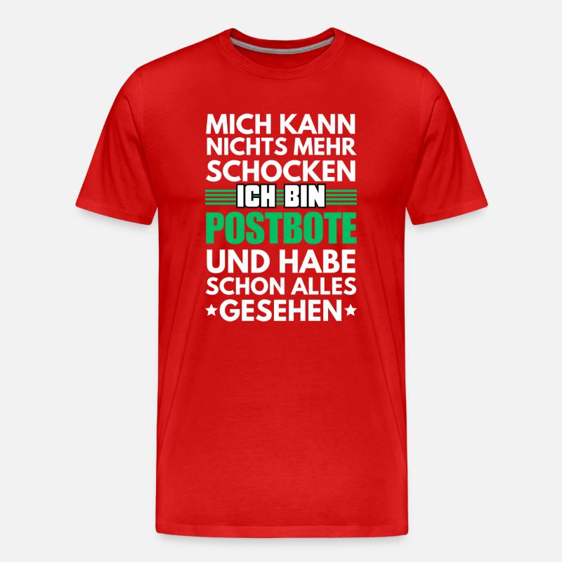 Nicht schockbarer Postbote - Männer Premium Bio T-Shirt - undefined