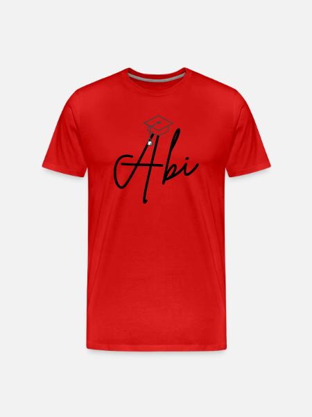 abi2024 - Männer Premium Bio T-Shirt - Rot