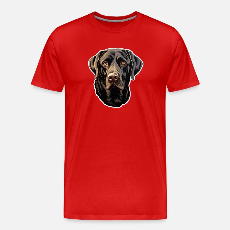 Labrador Retriever - Männer Premium Bio T-Shirt - Rot
