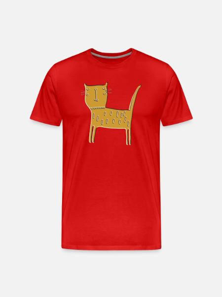 Cat Relief - Men's Premium Organic T-Shirt - red